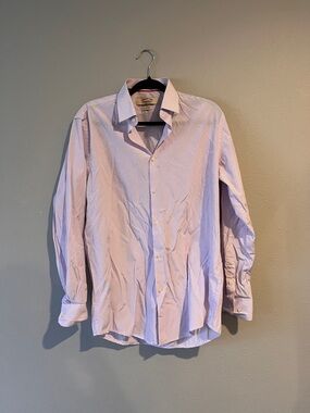 American Crew Slim Fit Purple Check Button Up